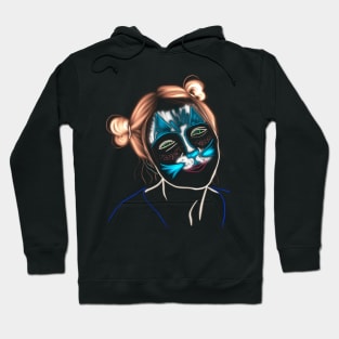 glowing portrait Hoodie